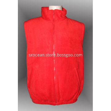 Men red vest winter without sleevess